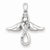 Sterling Silver Diamond Angel pendant, Charm