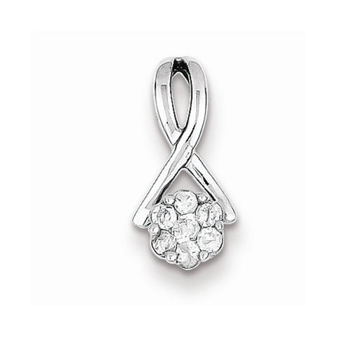 Sterling Silver Diamond Pendant, Exquisite Pendants for Necklace