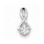 Sterling Silver Diamond Pendant, Exquisite Pendants for Necklace
