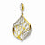 Sterling Silver Gold Plated CZ Pendant, Pendants for Necklace