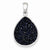 Sterling Silver and Dark Blue Druzy Pendant, Pendants for Necklace