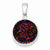 Sterling Silver and Purple Druzy Round Pendant, Pendants for Necklace