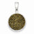 Sterling Silver and Yellow Druzy Round Pendant, Pendants for Necklace