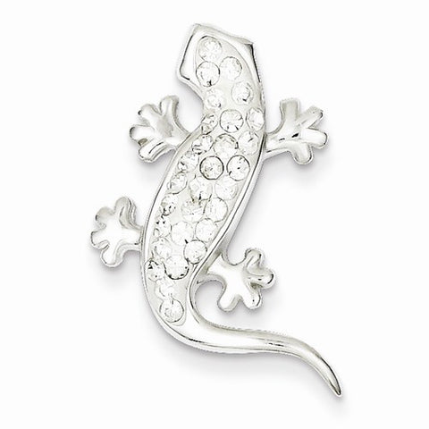 Sterling Silver Stellux Crystal Lizard Pendant, Pendants for Necklace