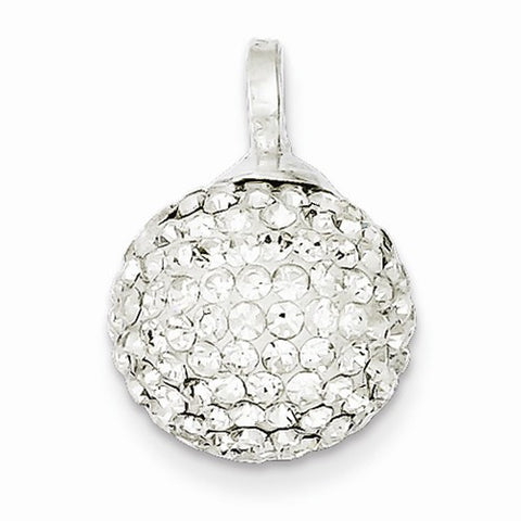Sterling Silver Stellux Crystal 12mm Ball Pendant, Pendants for Necklace