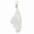 Sterling Silver Stellux Crystal & White pendant, Lovely Pendants for Necklace