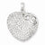 Sterling Silver Stellux Crystal Heart Pendant, Alluring Pendants for Necklace