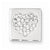 Sterling Silver Stellux Crystal Heart Pendant, Charm