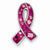 Sterling Silver Pink Stellux Crystal Ribbon Slide Pendant, Pendants for Necklace