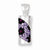 Sterling Silver Stellux Crystal Purple Animal Print Pendant, Pendants for Necklace