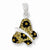 Sterling Silver Stellux Crystal Animal Print Butterfly Pendant, Pendants for Necklace
