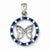 Sterling Silver Rhodium Plated Stellux Crystal Butterfly Pendant, Pendants for Necklace