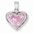 Sterling Silver Rhodium & Ferido Stellux Crystal Heart pendant, Alluring Pendants for Necklace