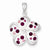 Sterling Silver Pink and White Stellux Crystal Flower Pendant, Pendants for Necklace
