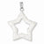 Sterling Silver Rhodium & Ferido Stellux Crystal Star pendant, Adorable Pendants for Necklace