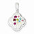 Sterling Silver Multi-Color Stellux Crystal & White Pendant, Pendants for Necklace