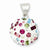 Sterling Silver Multi-Stellux Crystal & White Round Pendant, Pendants for Necklace