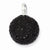 Sterling Silver Stellux Crystal 14mm Black Ball Pendant, Pendants for Necklace