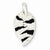 Sterling Silver Stellux Crystal Animal Print Leaf Shaped Pendant, Pendants for Necklace