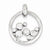Sterling Silver Rhodium Plated CZ Open Circle pendant, Gorgeous Pendants for Necklace