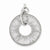 Sterling Silver Rhodium Plated Wire Wrap Circle Pendant, Pendants for Necklace