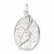 Sterling Silver Micro Pave Heart and Circles Oval Pendant, Pendants for Necklace