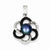 Sterling Silver & Black Rhodium CZ & FWC Pearl Pendant, Pendants for Necklace