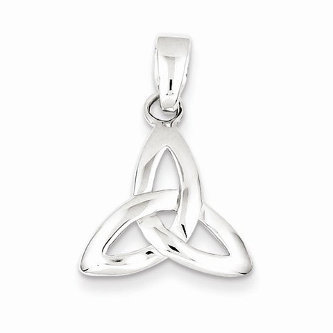 Sterling Silver Rhodium Plated Trinity Pendant, Pendants for Necklace