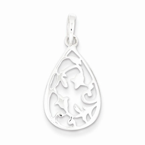 Sterling Silver Filigree Oval pendant, Gorgeous Pendants for Necklace