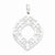 Sterling Silver Polished Filigree Pendant, Pendants for Necklace