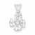 Sterling Silver CZ Flower pendant, Beautiful Pendants for Necklace