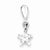 Sterling Silver Rhodium Plated CZ Star Pendant, Pendants for Necklace