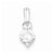 Sterling Silver Rhodium Plated CZ pendant, Fine Pendants for Necklace
