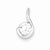 Sterling Silver Rhodium Plated CZ pendant, Gorgeous Pendants for Necklace