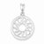 Sterling Silver Polished Sun Pendant, Pendants for Necklace