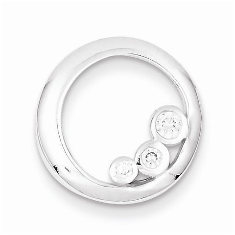 Sterling Silver CZ Pendant, Delightful Pendants for Necklace