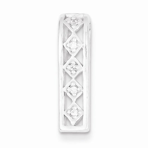 Sterling Silver CZ Pendant, Fine Pendants for Necklace