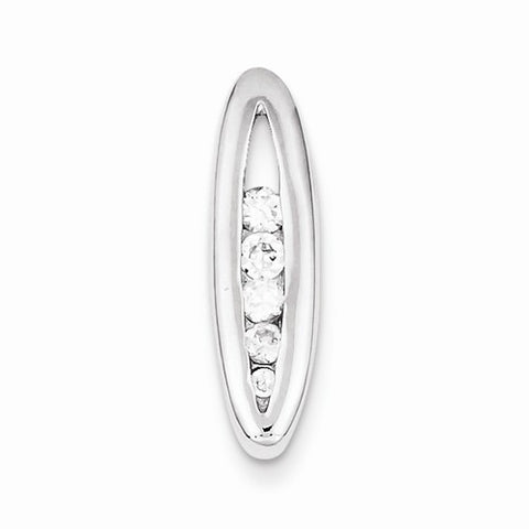 Sterling Silver Rhodium Plated CZ pendant, Gorgeous Pendants for Necklace