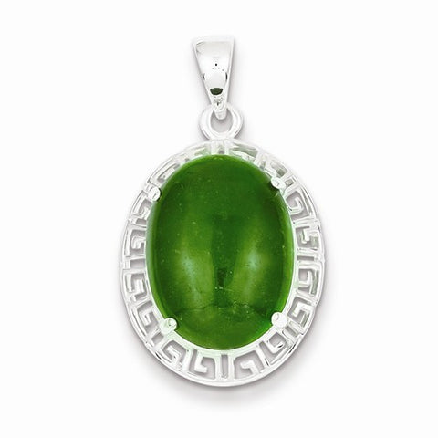 Sterling Silver Greek Key Pendant, Pendants for Necklace