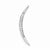 Sterling Silver CZ Moon Pendant, Pendants for Necklace