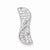 Sterling Silver Rhodium Plated CZ Slide Pendant, Fine Pendants for Necklace