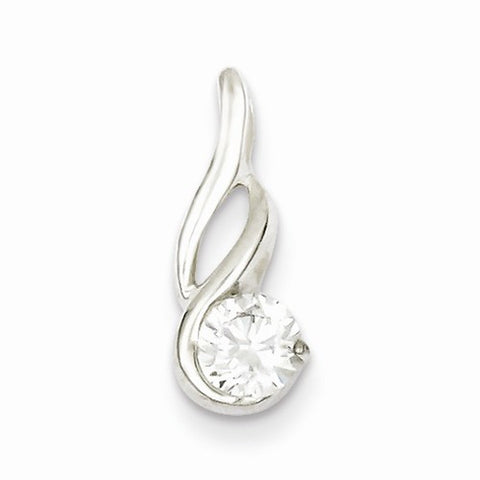 Sterling Silver CZ pendant, Pretty Pendants for Necklace