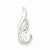Sterling Silver CZ pendant, Pretty Pendants for Necklace