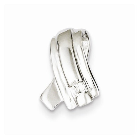 Sterling Silver Rhodium Plated CZ pendant, Classy Pendants for Necklace