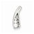Sterling Silver Rhodium Plated CZ Pendant, Alluring Pendants for Necklace