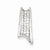 Sterling Silver Rhodium Plated CZ Slide Pendant, Appealing Pendants for Necklace