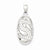 Sterling Silver Rhodium Plated CZ Swirly Pendant, Pendants for Necklace