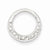 Sterling Silver Rhodium Plated Greek Circle Slide Pendant, Pendants for Necklace