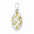 Sterling Silver & Gold Plating CZ pendant, Pendants for Necklace