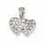 Sterling Silver CZ Small Double Hearts Pendant, Pendants for Necklace